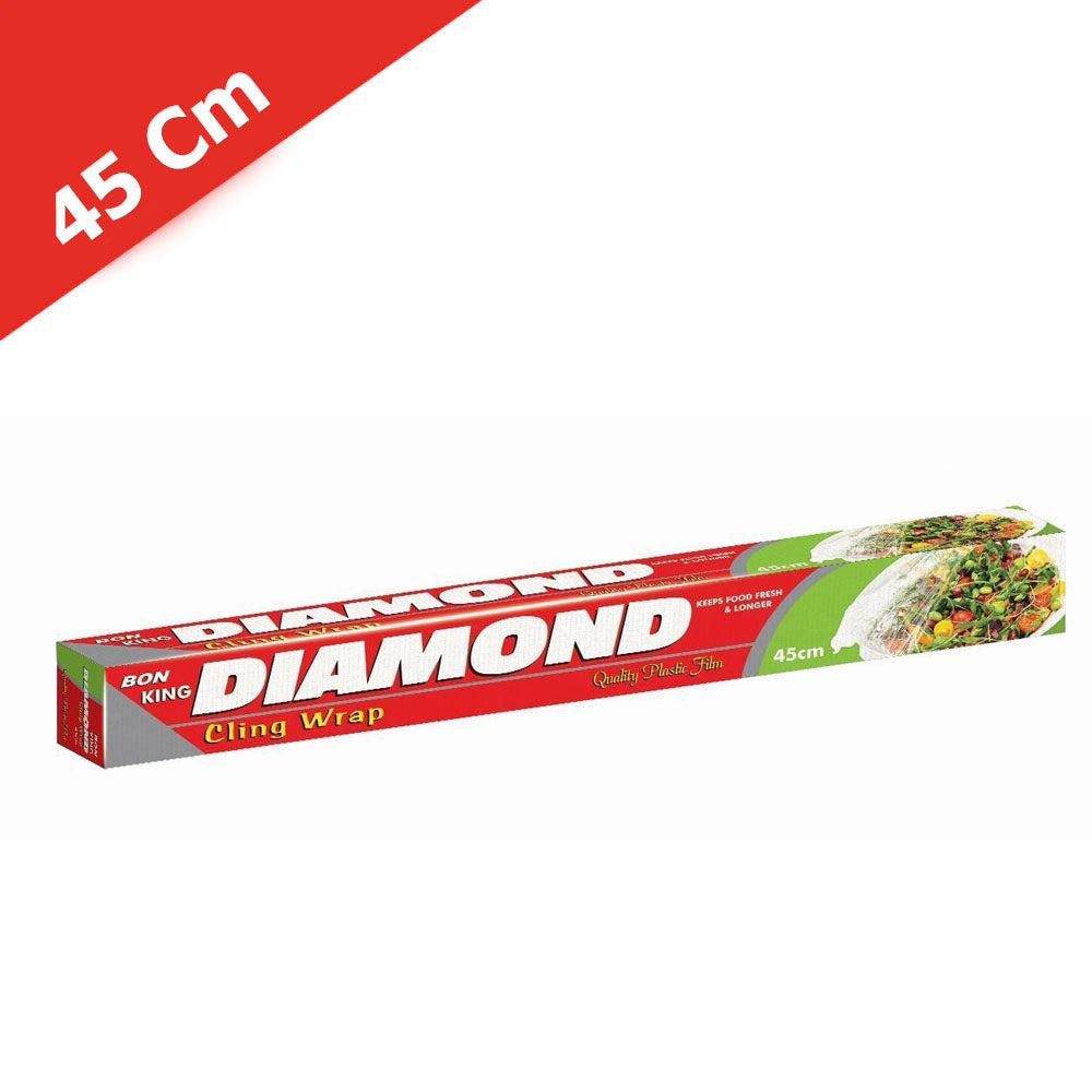 Bon Diamond Cling Wrap 45cm x 21 Meters – Premium Stretchable Food Wrap for Freshness & Storage.