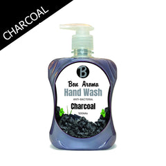 Bon Aroma Charcoal Infused Hand Wash – Natural Exfoliating & Moisturizing Formula for Soft, Clean Hands.