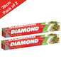 Bon Pack of 2 Diamond Cling Wrap 30cm x 21 Meters – Premium Stretchable Food Wrap for Freshness & Storage.